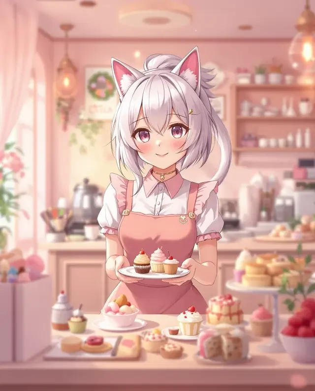 甜品店的猫耳店员 - 鬼灭之刃漫画同人作品